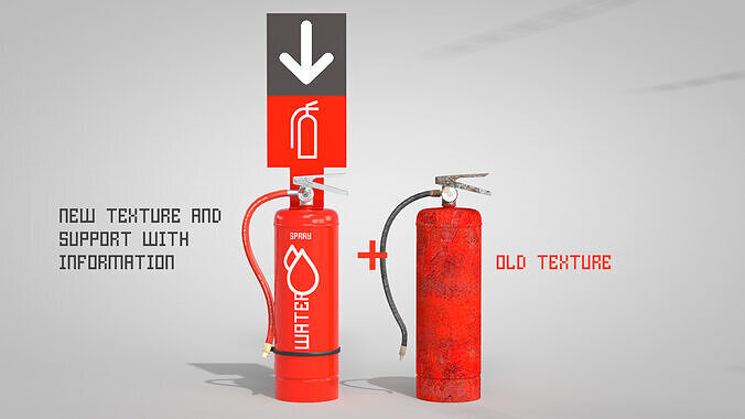 Extinguisher Water New 3D model