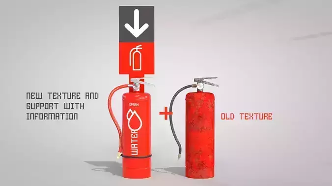 Extinguisher Water New 3D model