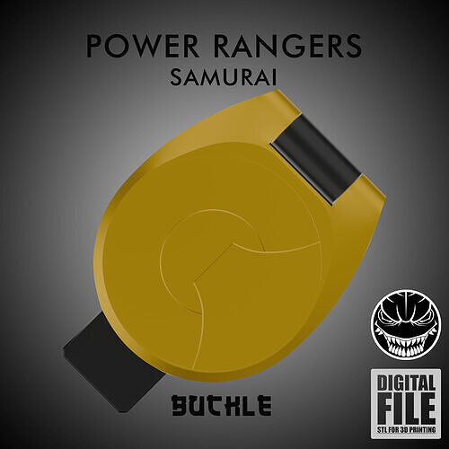 BUCKLE - POWER RANGERS SAMURAI 3D print model