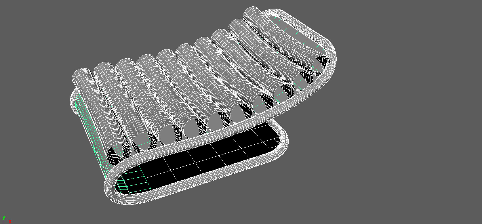 Chair Low-poly 3D model_3