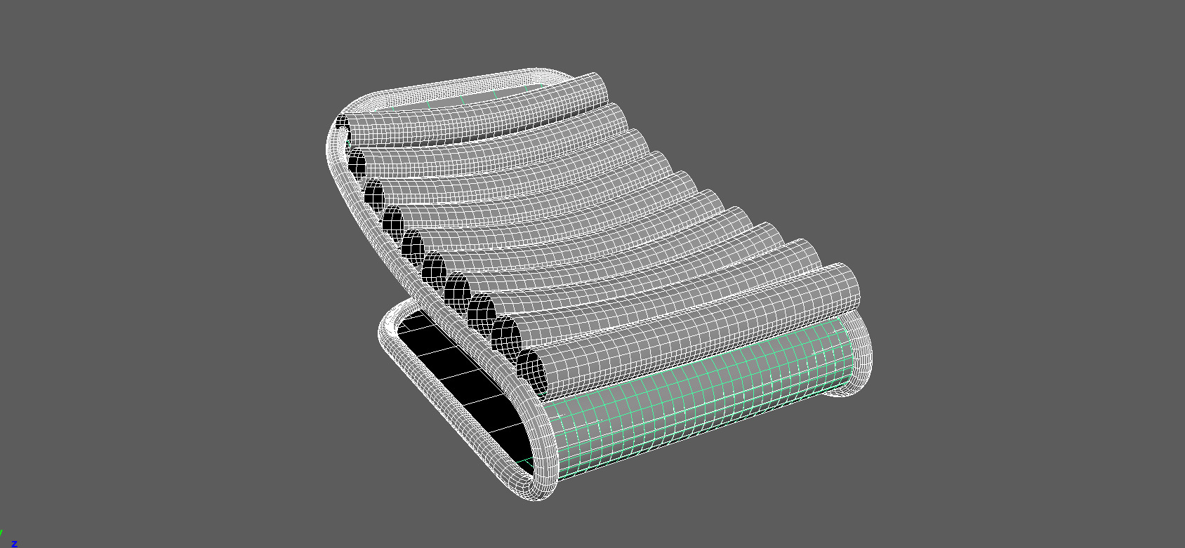 Chair Low-poly 3D model_4