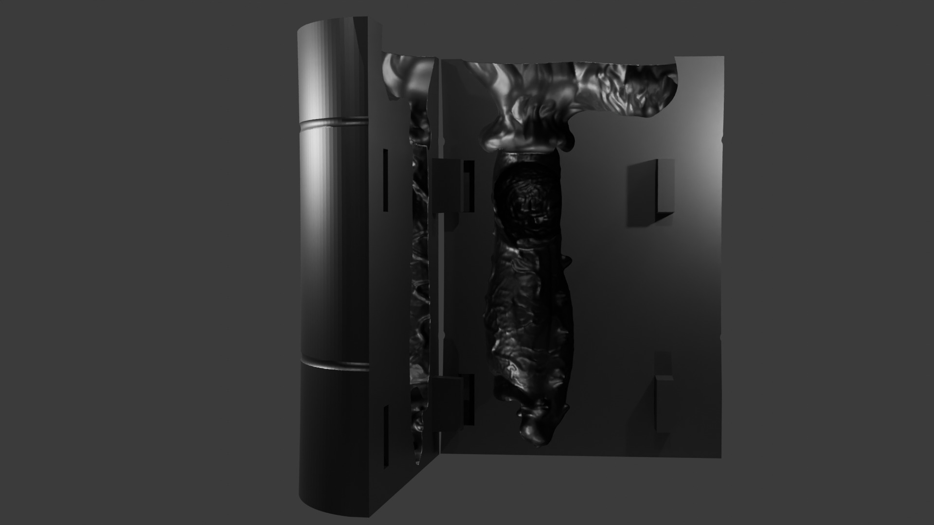 Print Ready Hellhound Dog Penis Toy Mold 3D print model_8