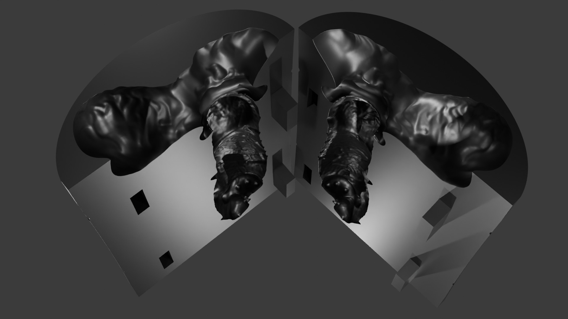 Print Ready Hellhound Dog Penis Toy Mold 3D print model_7