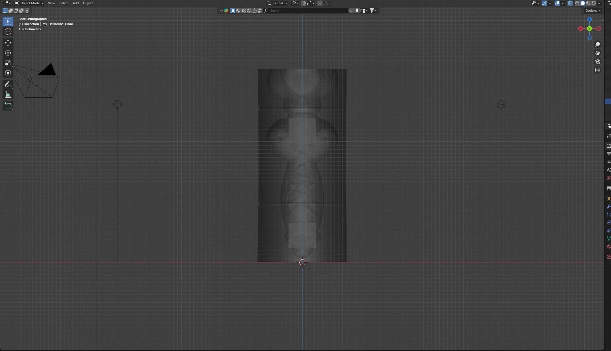 Print Ready Hellhound Dog Penis Toy Mold 3D print model_3