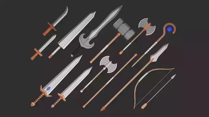 Stylized Melee Weapons Pack