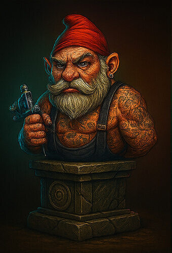 guino tattoo 3D print model
