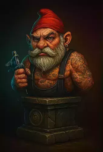 guino tattoo 3D print model