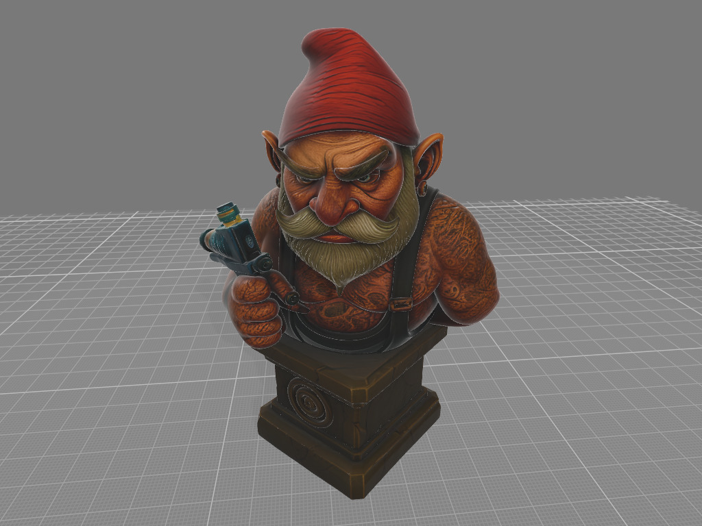 guino tattoo 3D print model_3