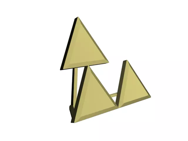 Triforce Meme 3D print model_0