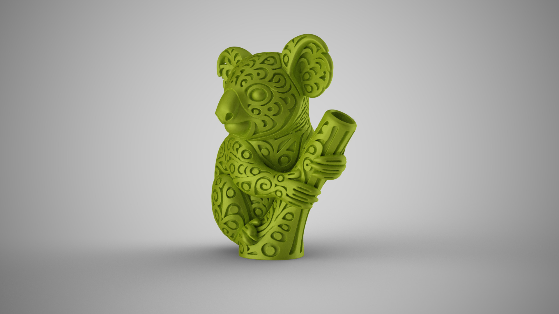 Koala Carving Decor 3D print model_9