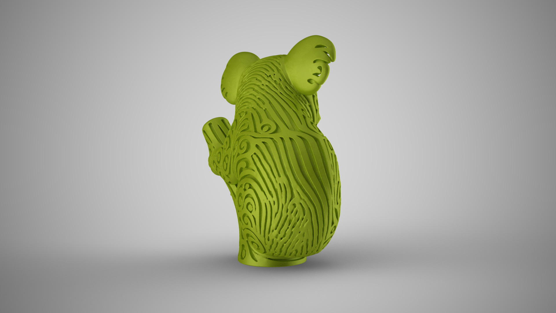 Koala Carving Decor 3D print model_5