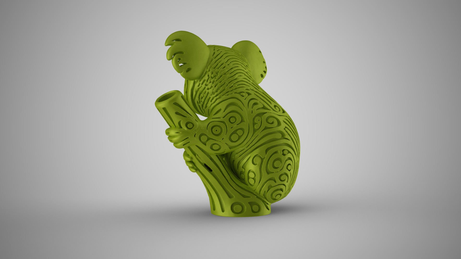 Koala Carving Decor 3D print model_7