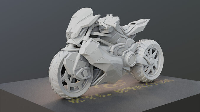 Urban Trail Blazer 3D Printable Dirt Bike Model 280mm One Piece 3D print model