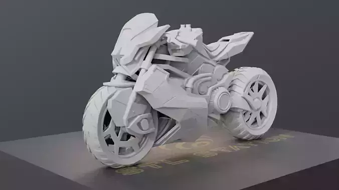 Urban Trail Blazer 3D Printable Dirt Bike Model 280mm One Piece 3D print model