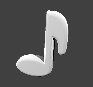 music notation crotchet Free 3D model