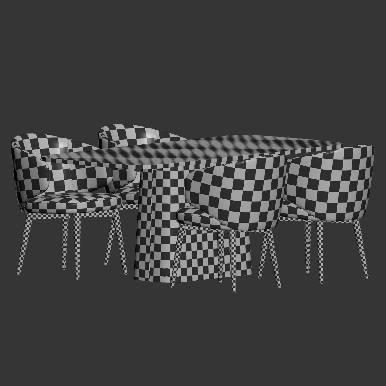Dining Set 31 3D model_3