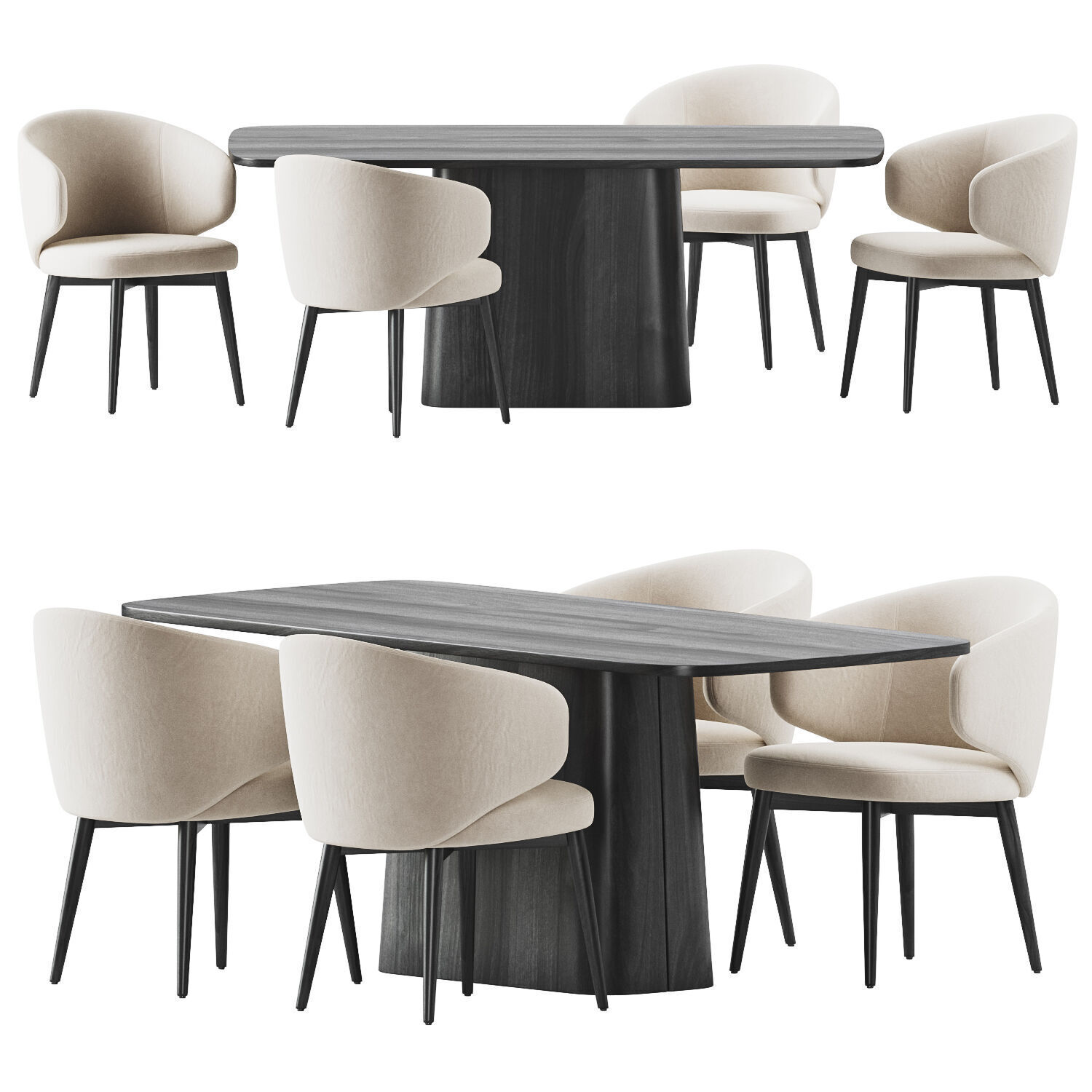 Dining Set 31 3D model_2