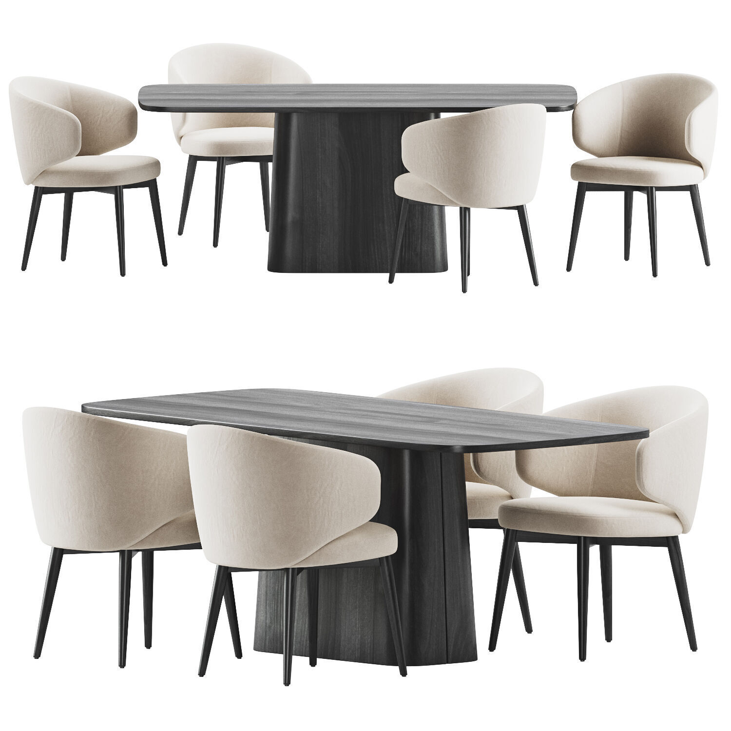 Dining Set 31 3D model_1
