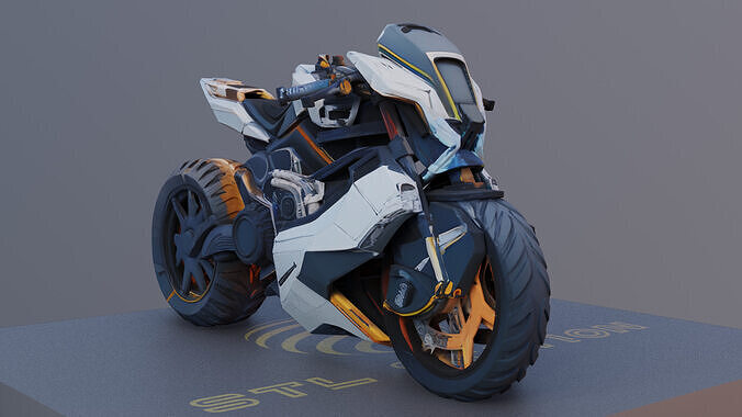Urban Trail Blazer Dirt Bike 3D Model with PBR Textures 3D model