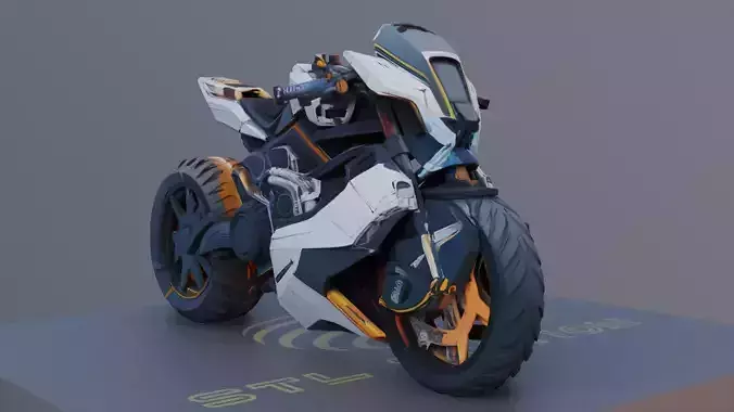 Urban Trail Blazer Dirt Bike 3D Model with PBR Textures 3D model