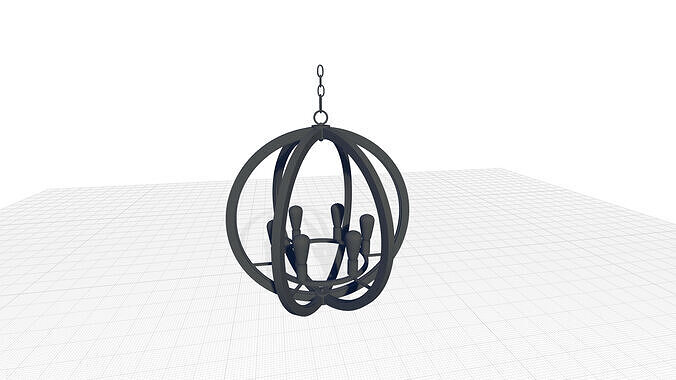 Cylvia Ceilling Light Chandeliers 3D model