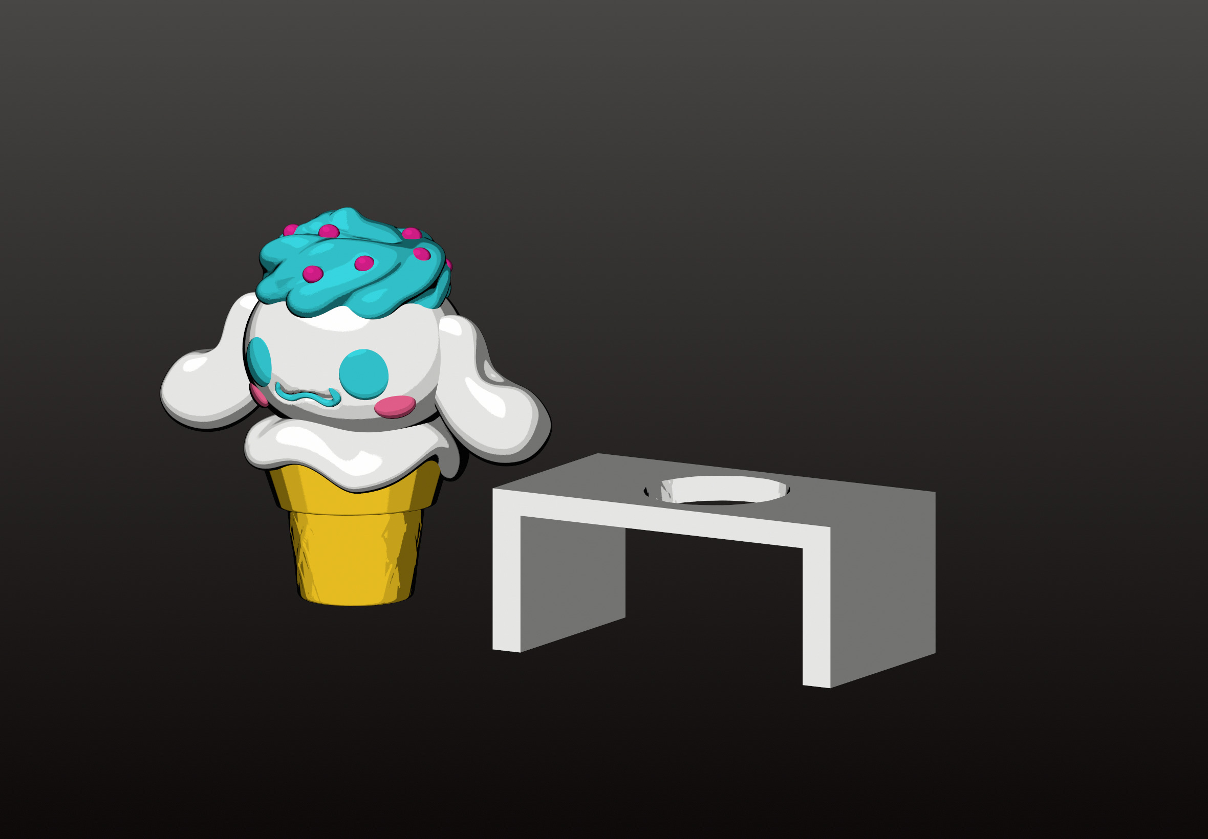 cinnamoroll Funko Ice cream Sanrio 3D print model_1