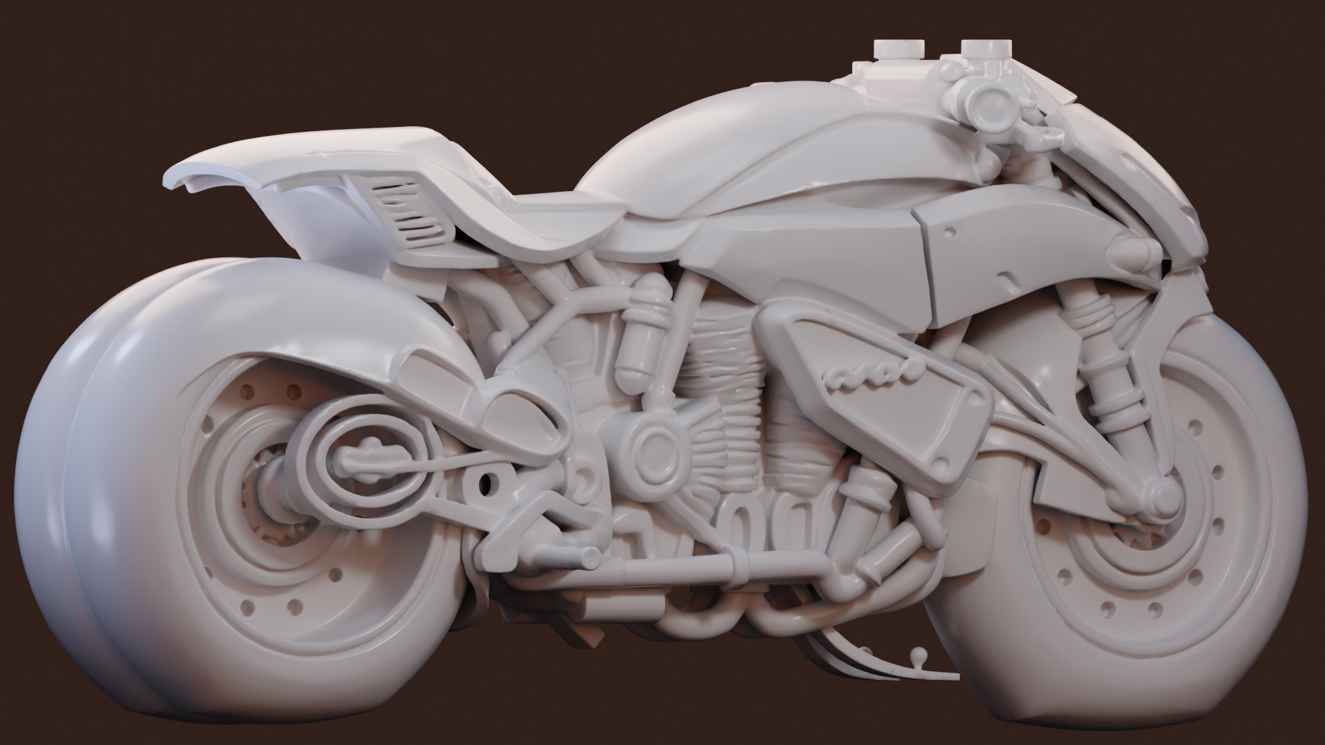 NovaBlade Futuristic Motorcycle 3D Model 3D model_10
