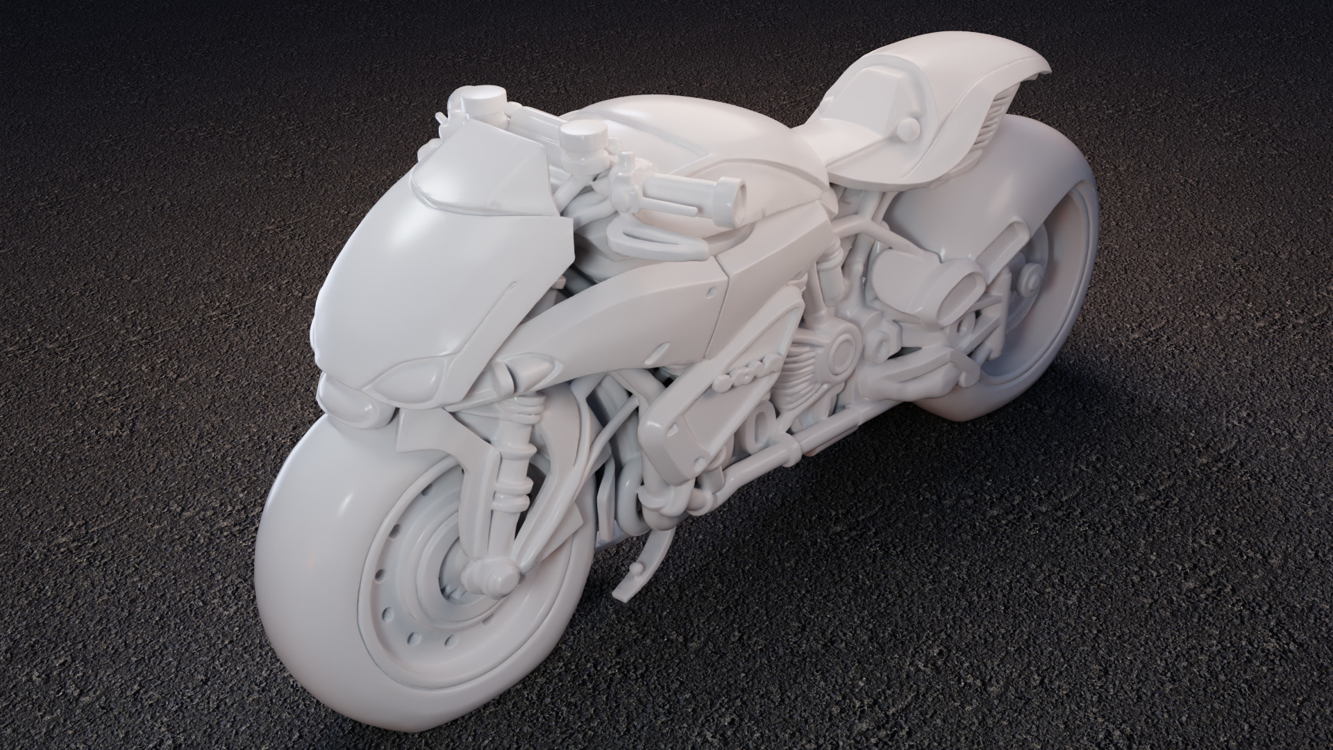 NovaBlade Futuristic Motorcycle 3D Model 3D model_7