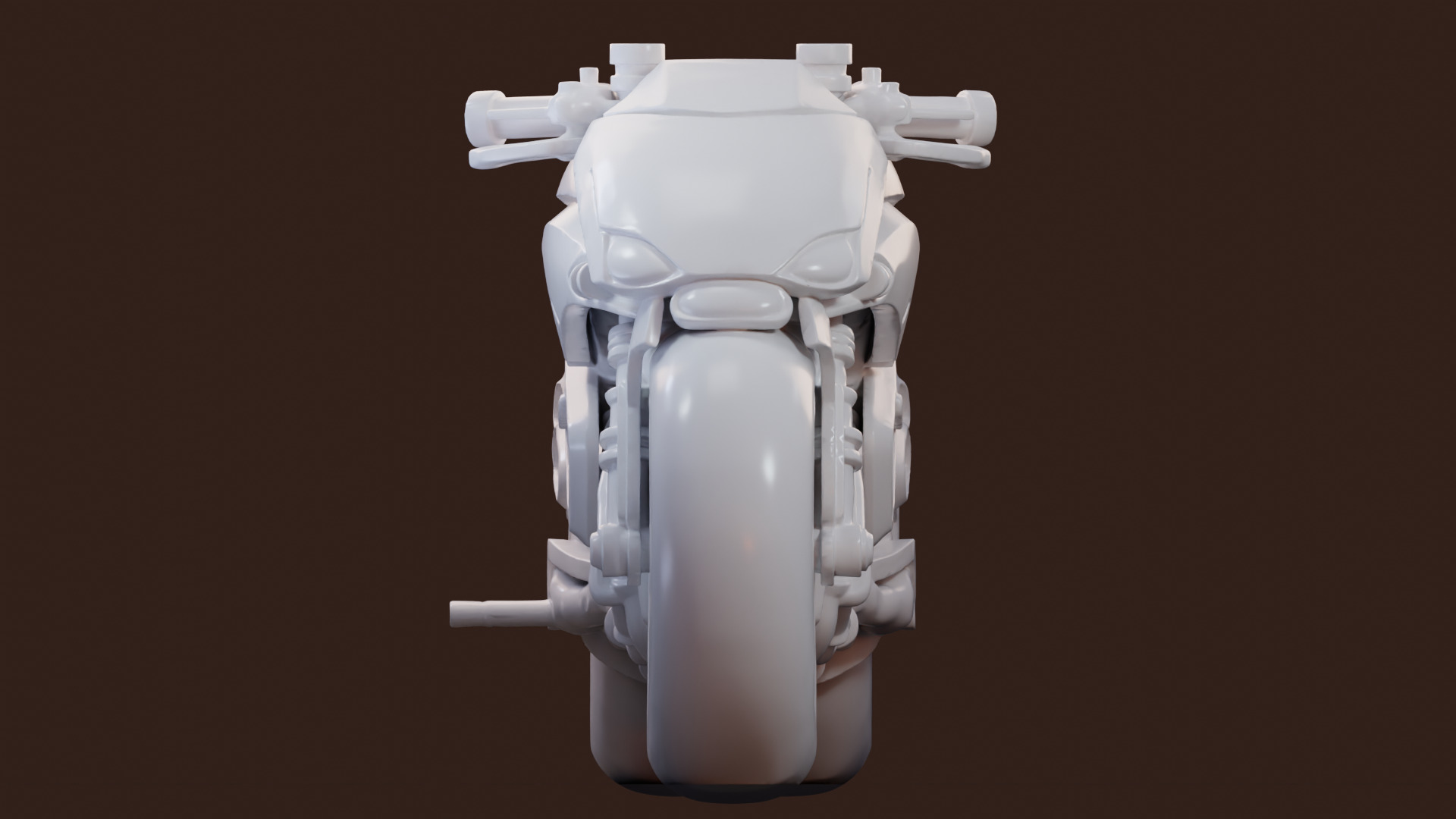NovaBlade Futuristic Motorcycle 3D Model 3D model_9