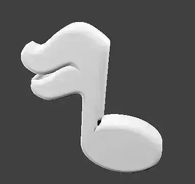 Stylized sixteenth music note