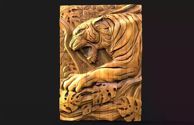 Tiger CNC 3D print model