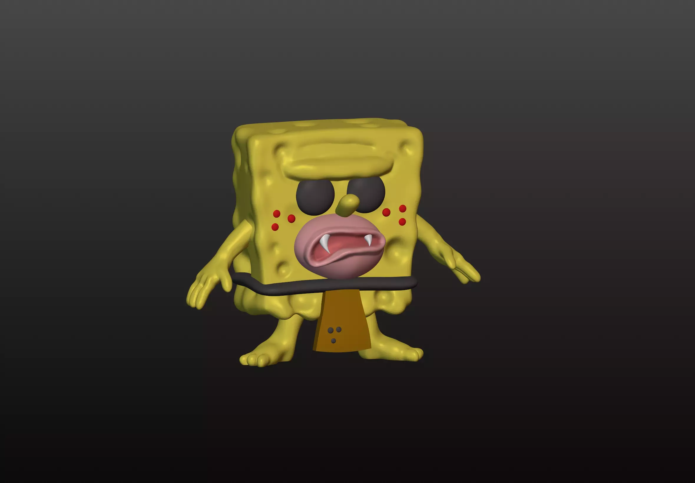 Caveman SpongeBob Bob Esponja 1669 3D print model_0