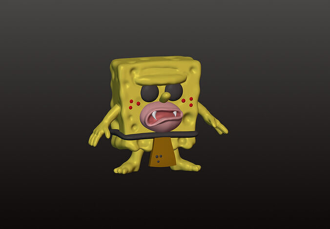 Caveman SpongeBob Bob Esponja 1669 3D print model