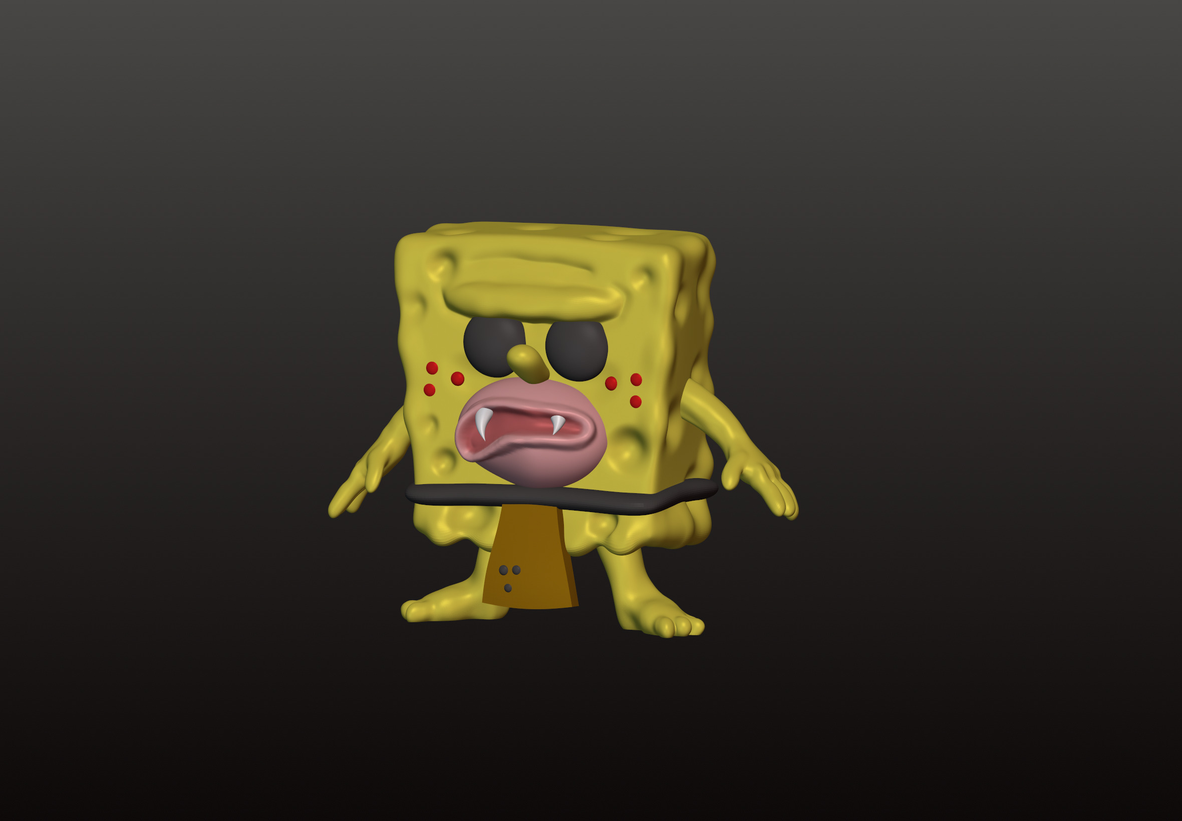 Caveman SpongeBob Bob Esponja 1669 3D print model_1