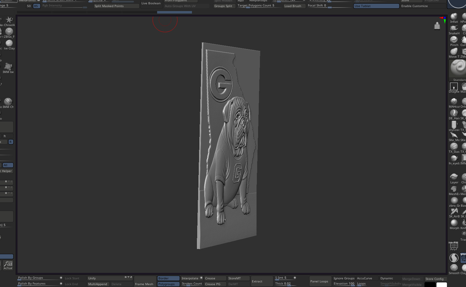 Engraved CNC model 3D print model_1