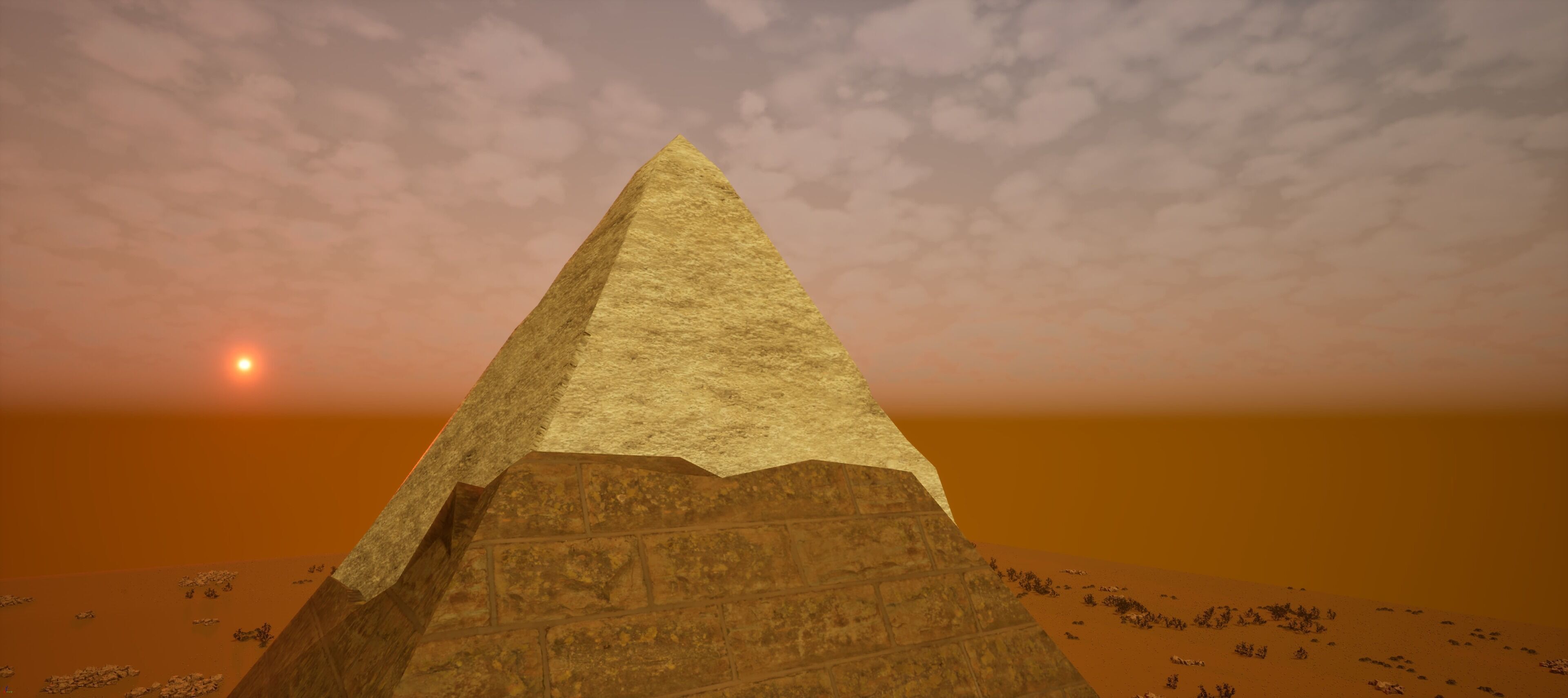 DESERT PYRAMID-CINEMATIC UE5 ENVIRONMENT Low-poly 3D model_5