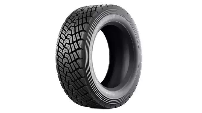 Offroad Car Tire Low-poly 3D model