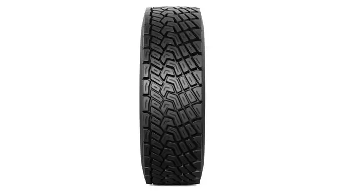 Offroad Car Tire Low-poly 3D model 4
