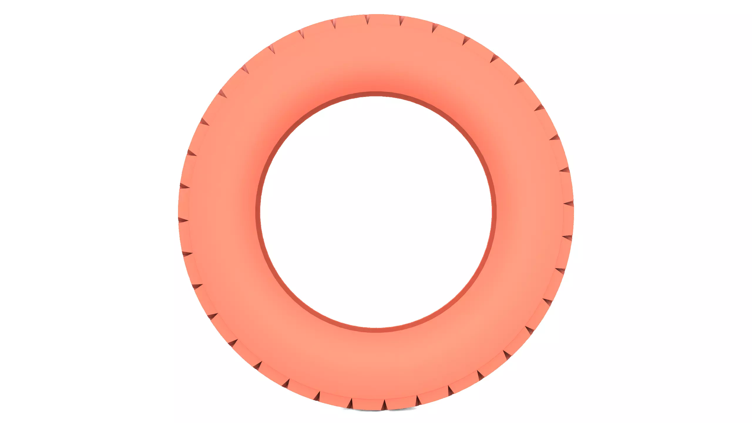 Offroad Car Tire Low-poly 3D model_9