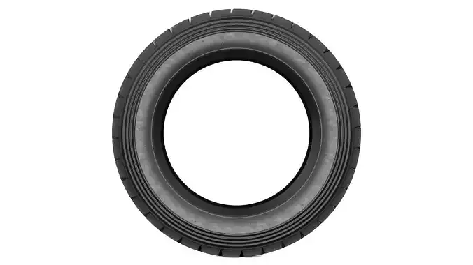 Offroad Car Tire Low-poly 3D model 2