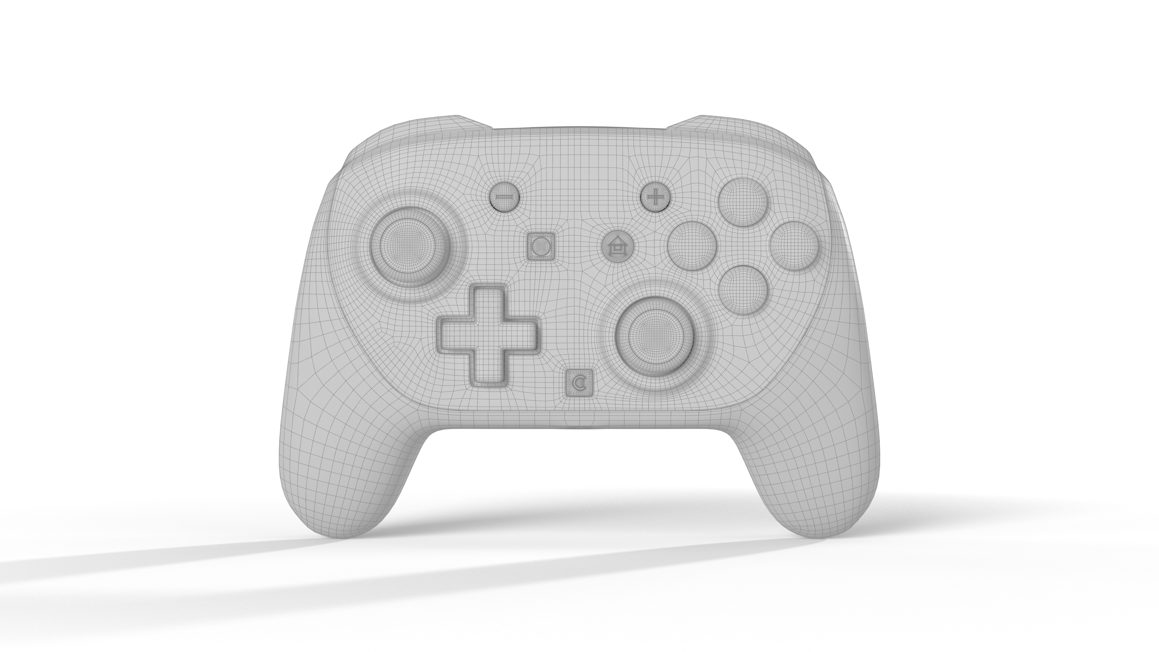 Switch 2 Pro Controller 3D model_1