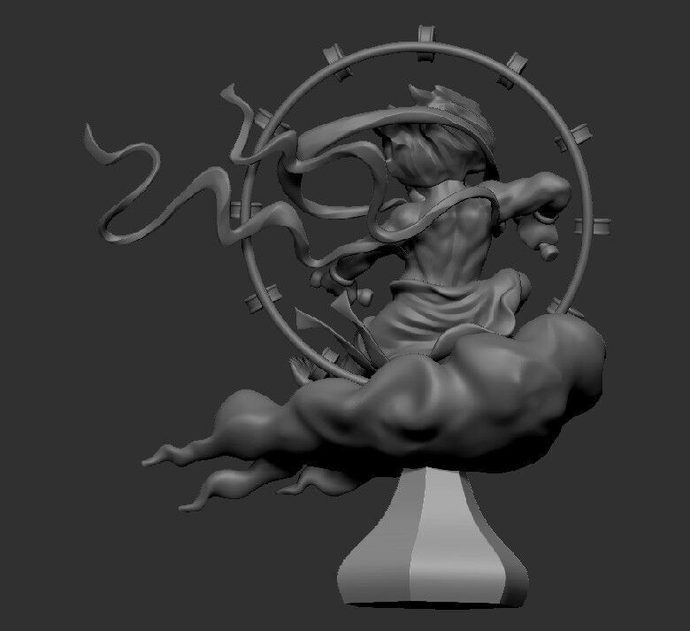 Raijin the Thunder God Important Cultural Property of Japan 3D print model_1