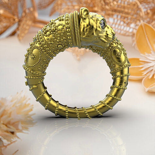 Tiger Bangle Low-poly 3D model