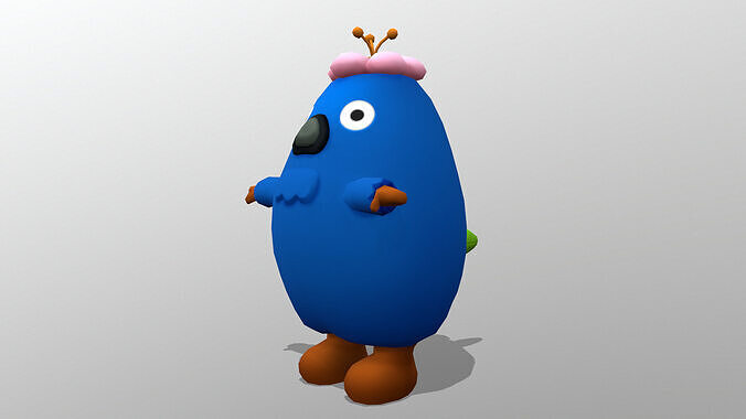 chr007-ikub Low-poly 3D model