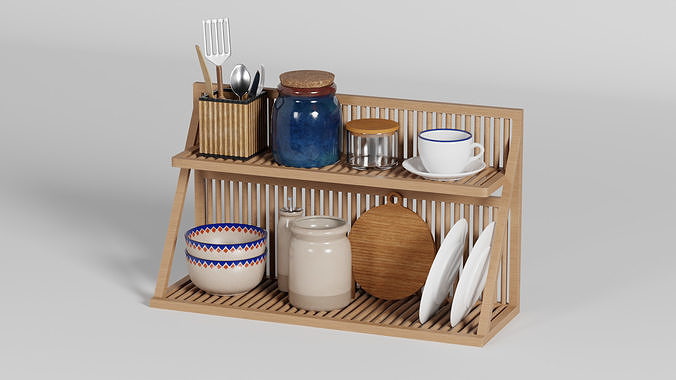 Kitchenware Asset Collection Low-poly 3D model