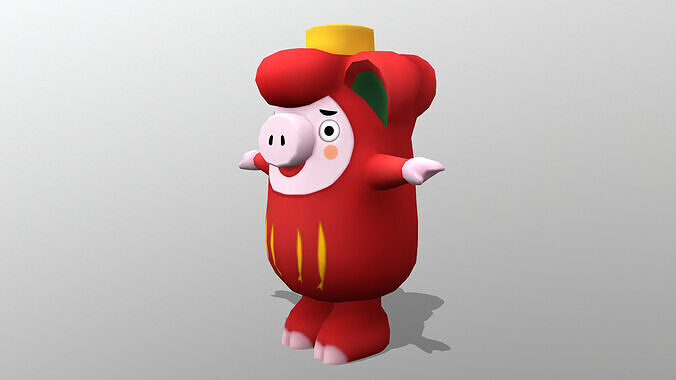 chr011-oofu Low-poly 3D model