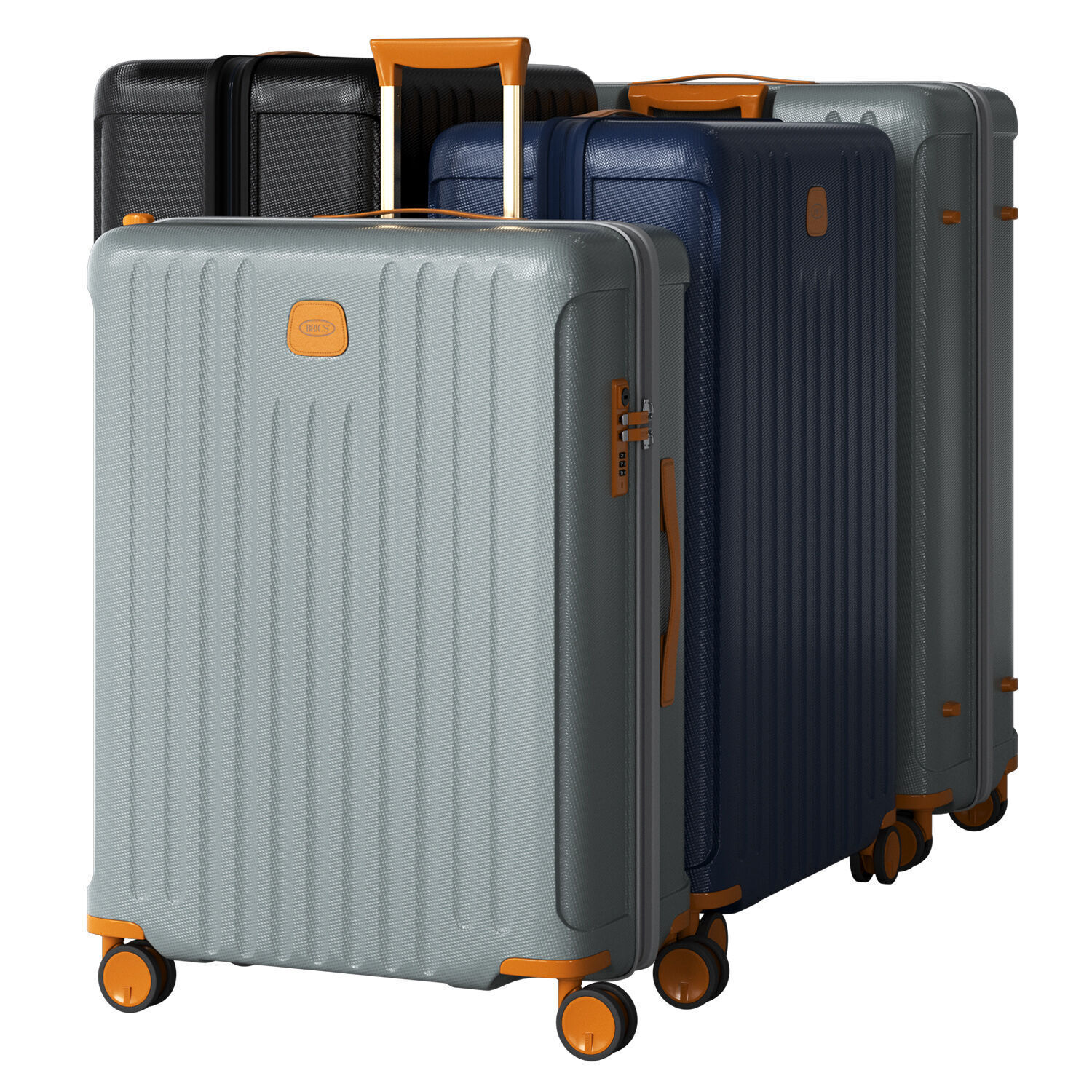 Brics capri suitcase set 3D model_1