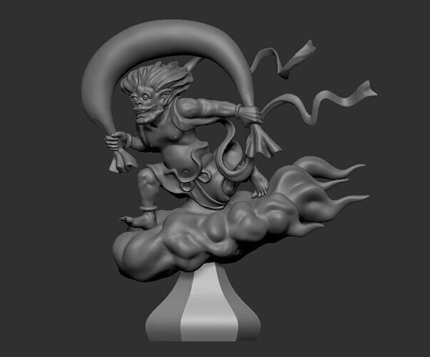 Fujin the Wind God  Important Cultural Property of Japan 3D print model