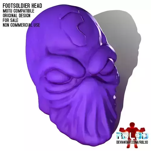  Footsoldier head Motu compatible 3D print model