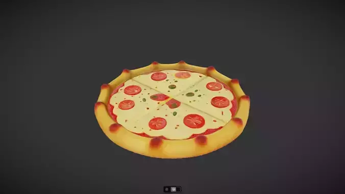 Whole cheese and tomato pizza